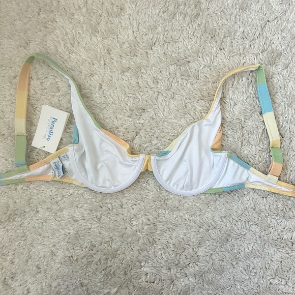 Poolside Paradiso Tulum Plunge Underwire Top - Rainbow (NWT) - Picture 9 of 15